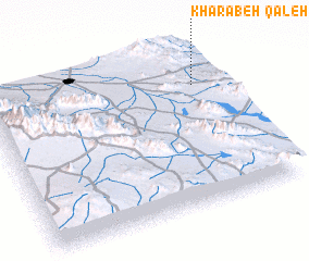3d view of Qal‘eh Kharābeh